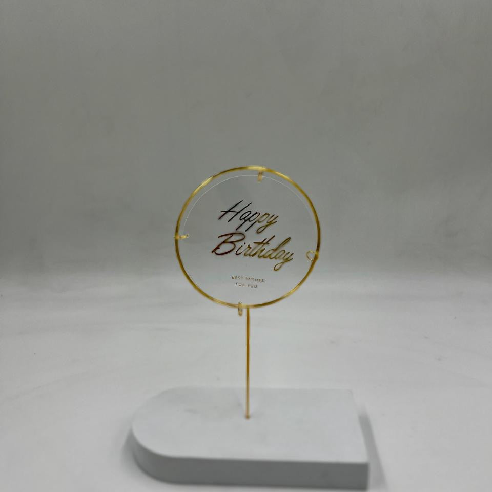 Happy Birthday – Flower Bouquet Topper