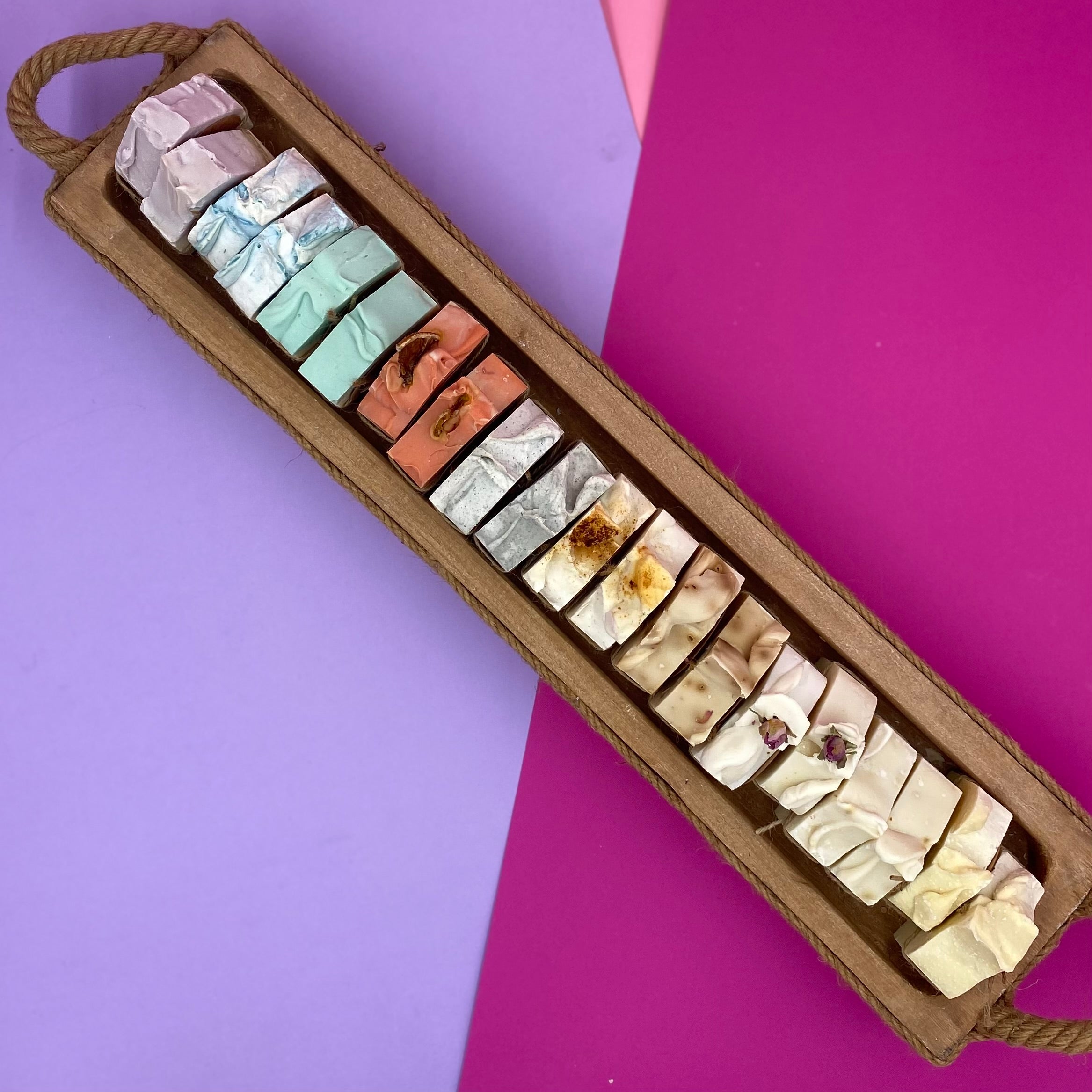 The Soap Haven- Handmade Natural Soap Gift Set – 20-Piece Collection