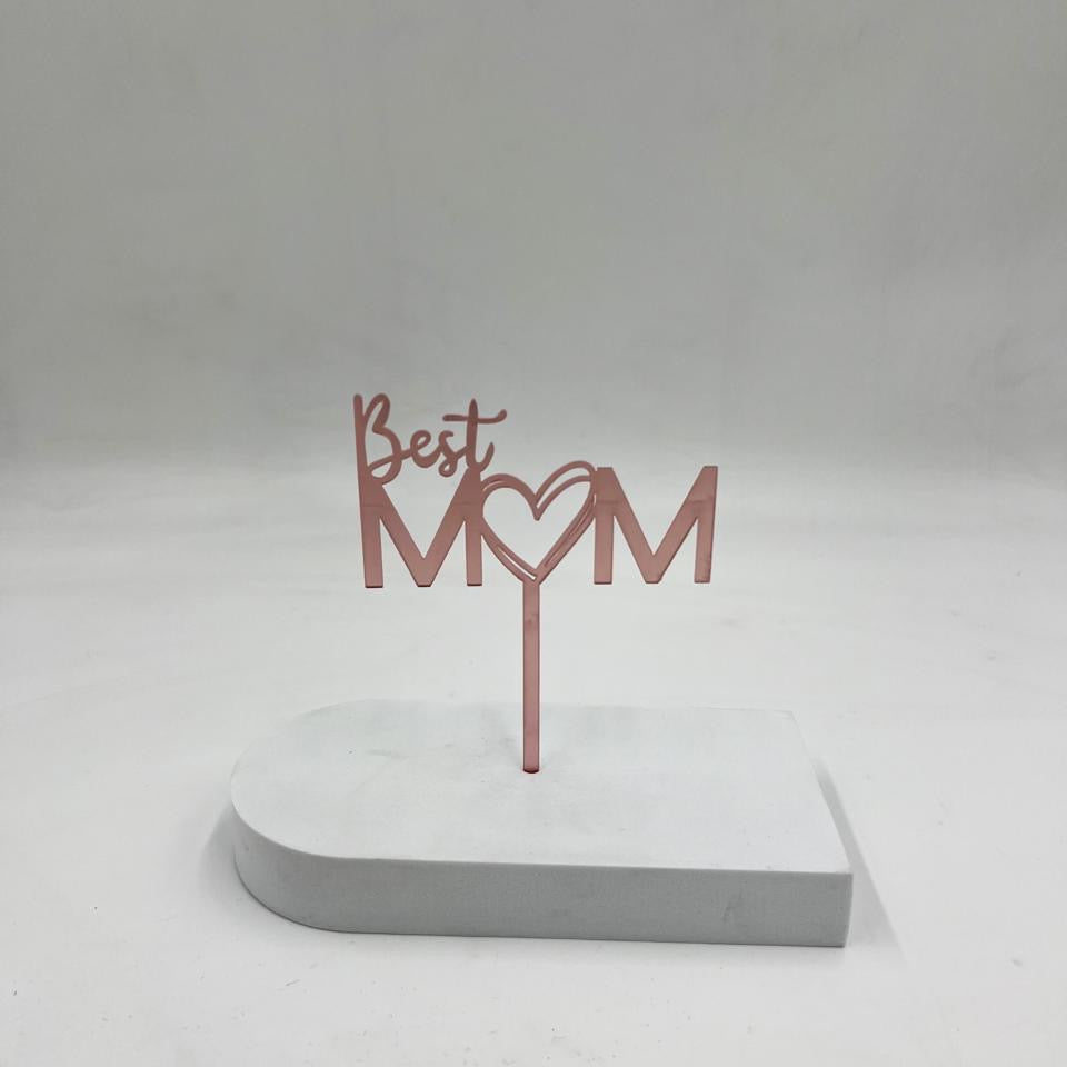 Best Mom – Flower Bouquet Topper