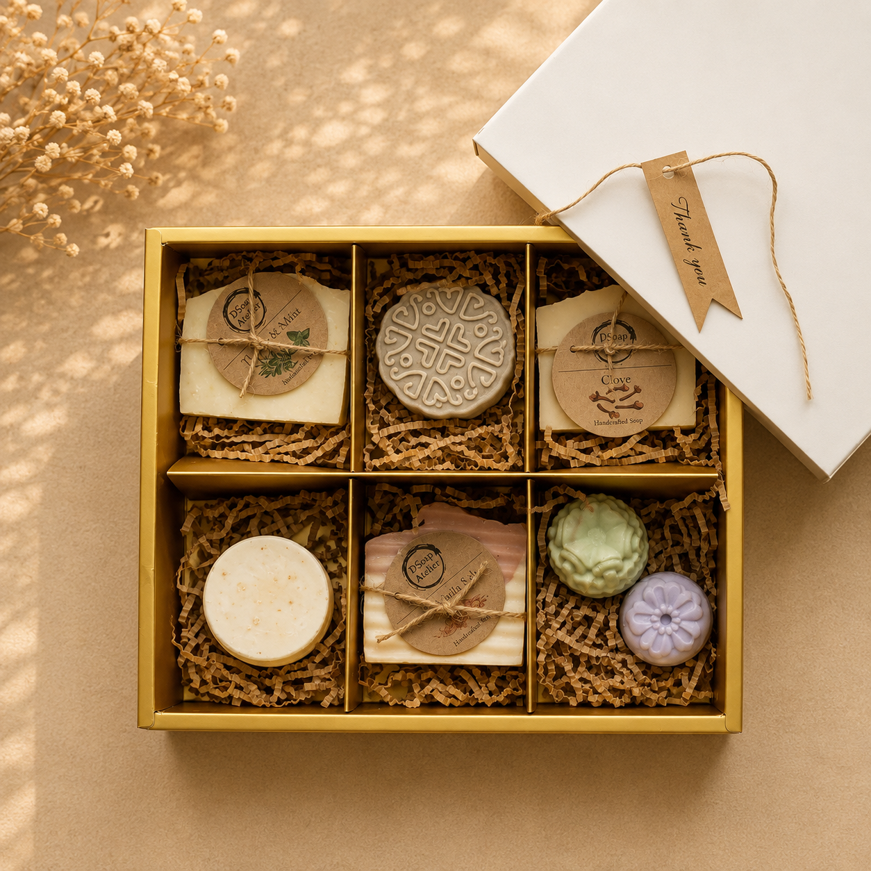 Golden Medley Handmade Natural Soap Box!