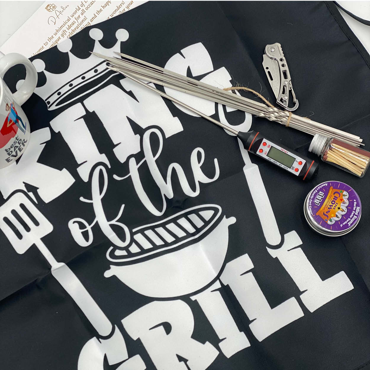 Dad's King of the Grill Gift - Ultimate BBQ Gift Box for Dad