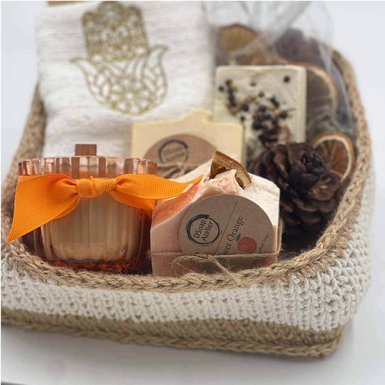 For the Love of Orange – Vibrant Housewarming Gift Basket