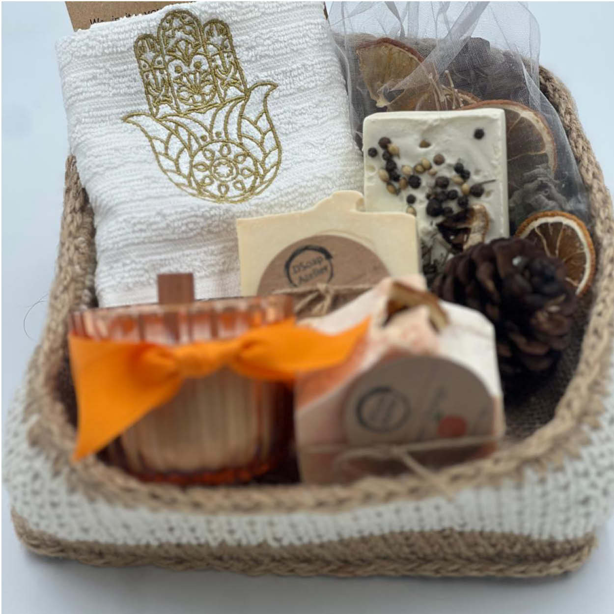 For the Love of Orange – Vibrant Housewarming Gift Basket