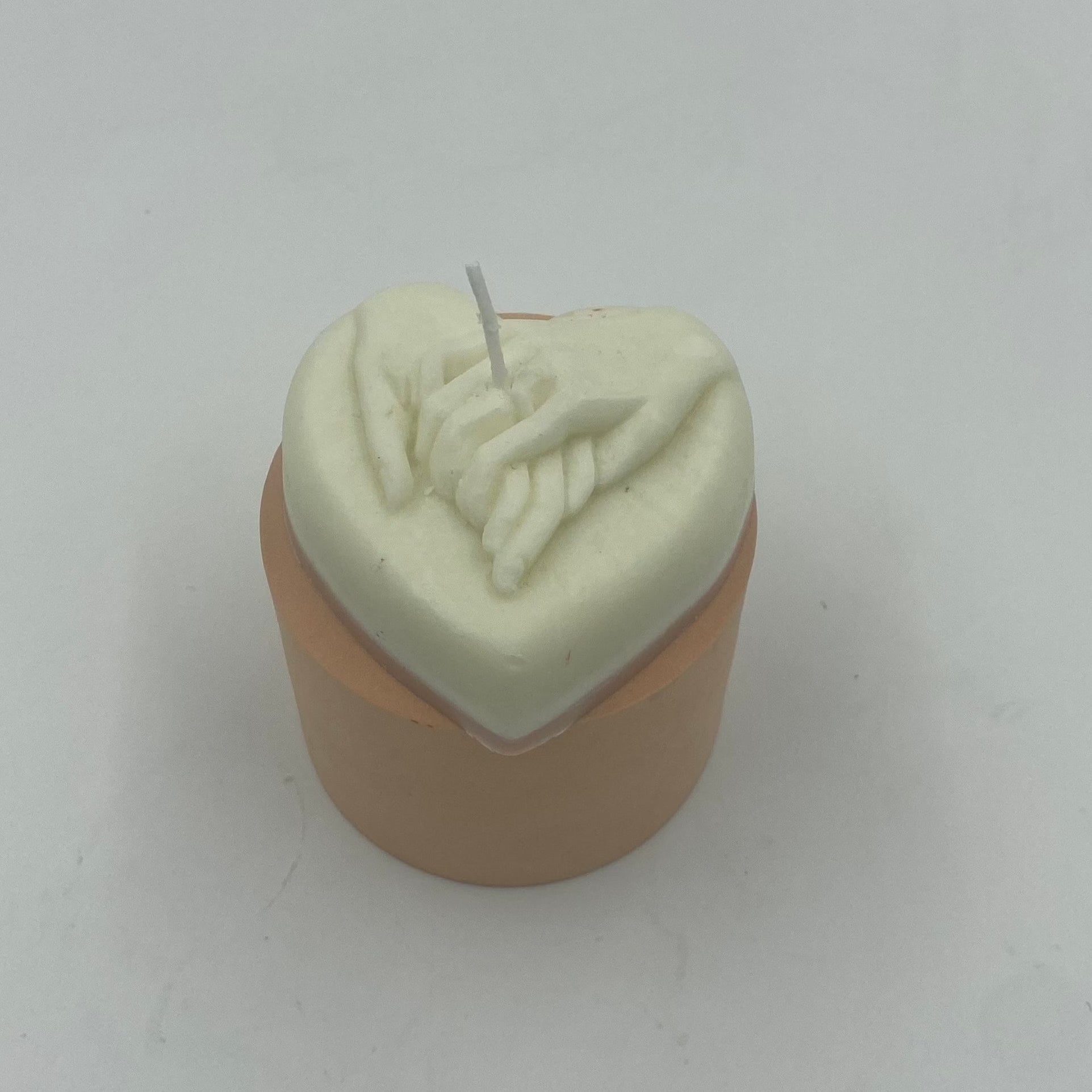 Hands-in-Heart Handmade Candle