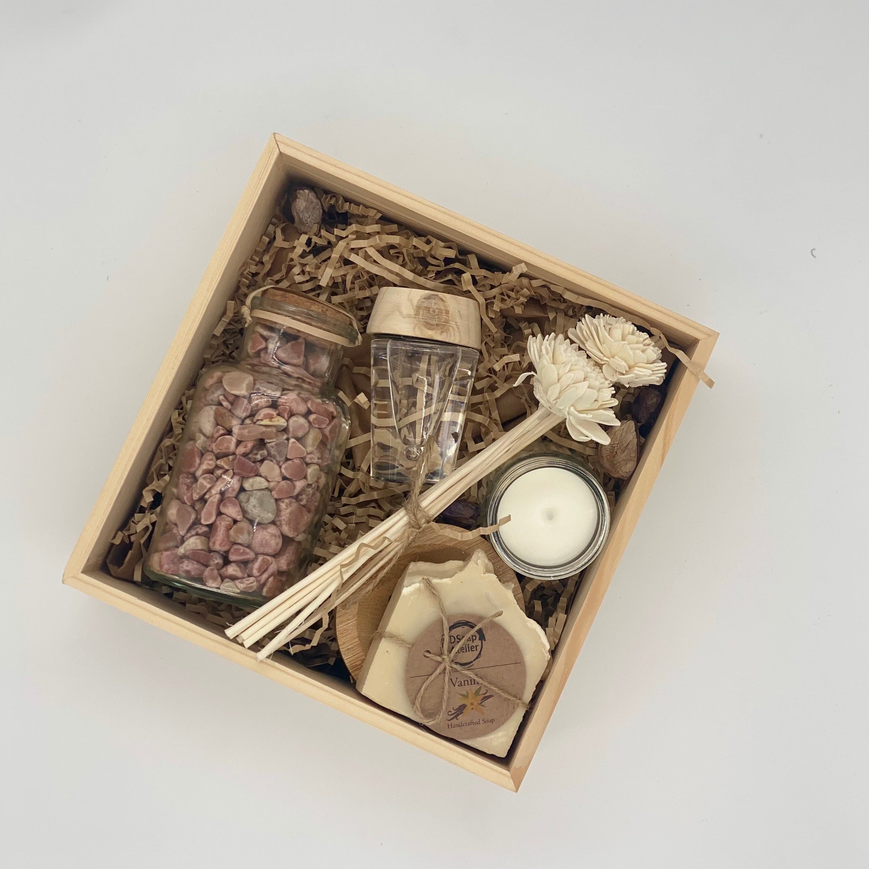 The Serene Set! Wooden Box Décor Set