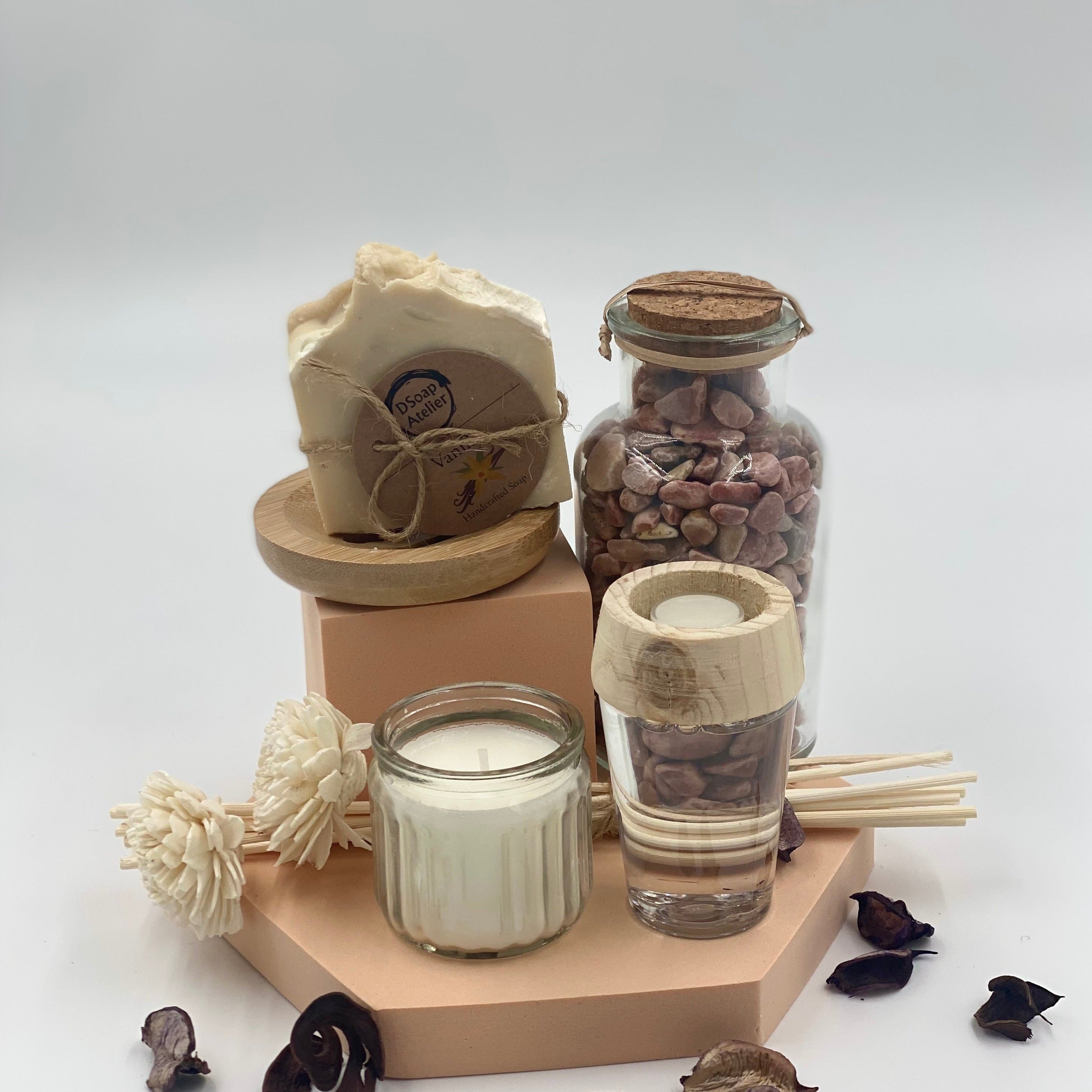 The Serene Set! Wooden Box Décor Set