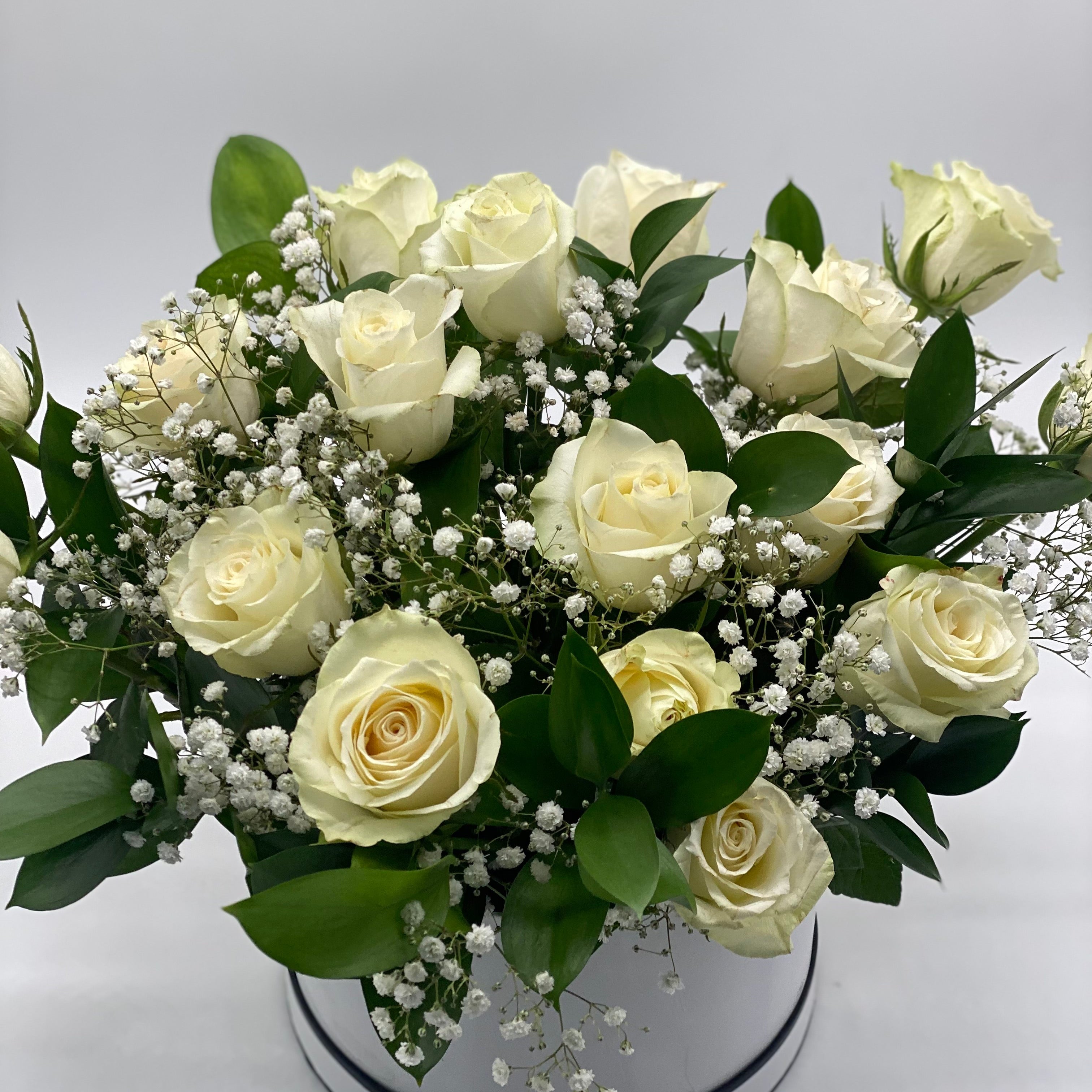 Elegant White Roses Bouquet