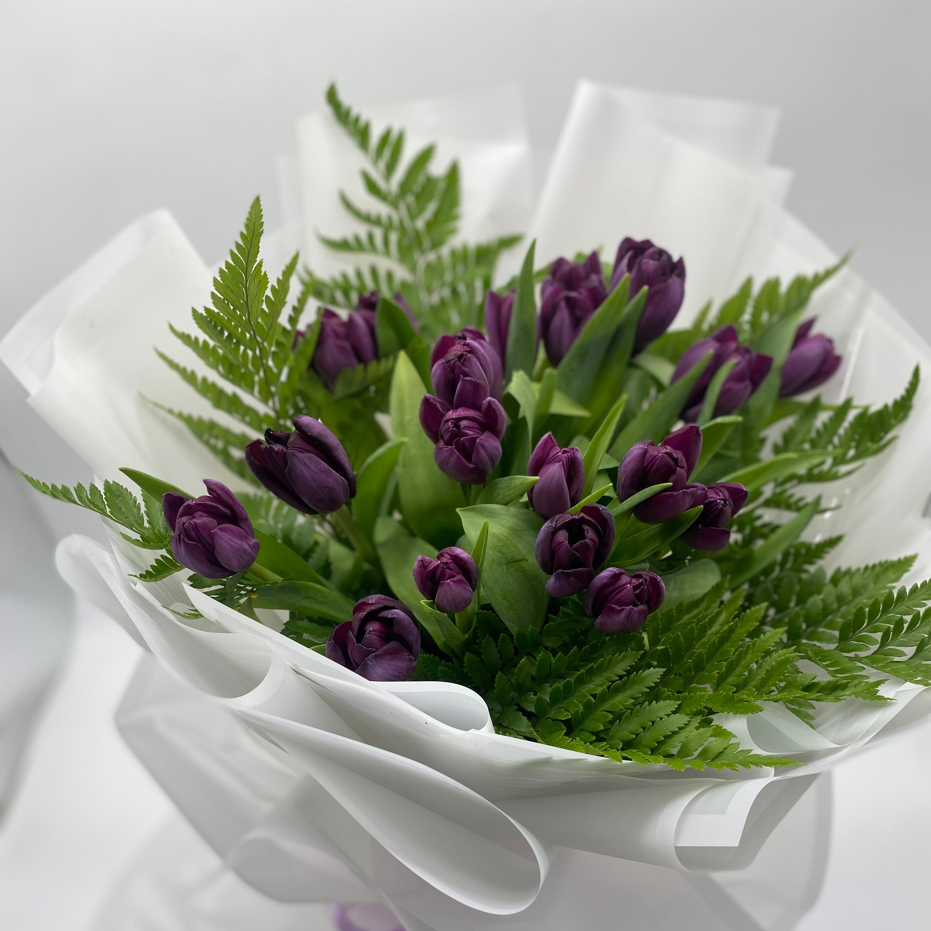 Chic Purple Tulip Bouquet