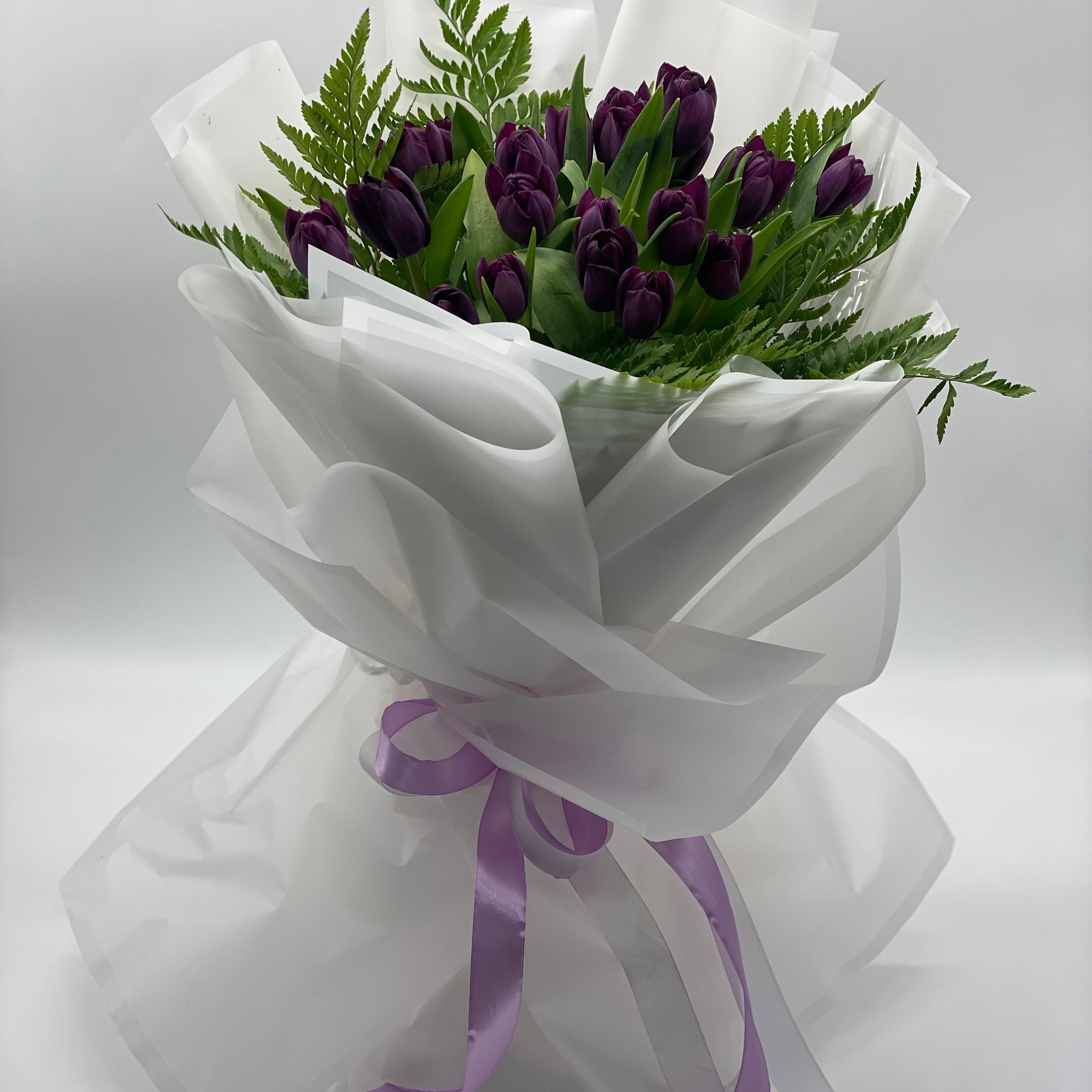 Chic Purple Tulip Bouquet