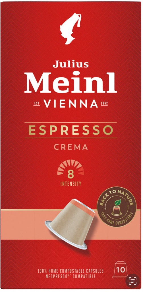 Coffee Capsules Machine: Barista quality coffee Julius Meinl (FREE - 3 types of espresso capsules packs)