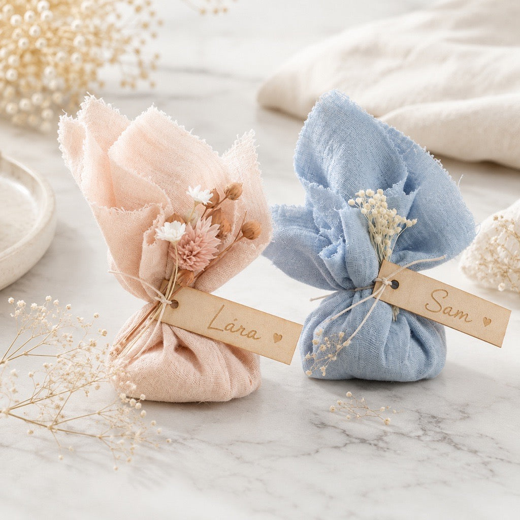Personalized Soap Favor Bags | Handmade Guest Gifts