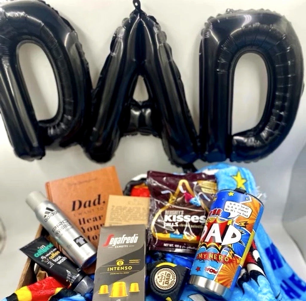 Father’s Day Wooden Bucket Box — Dad’s Pamper & Joy Hamper