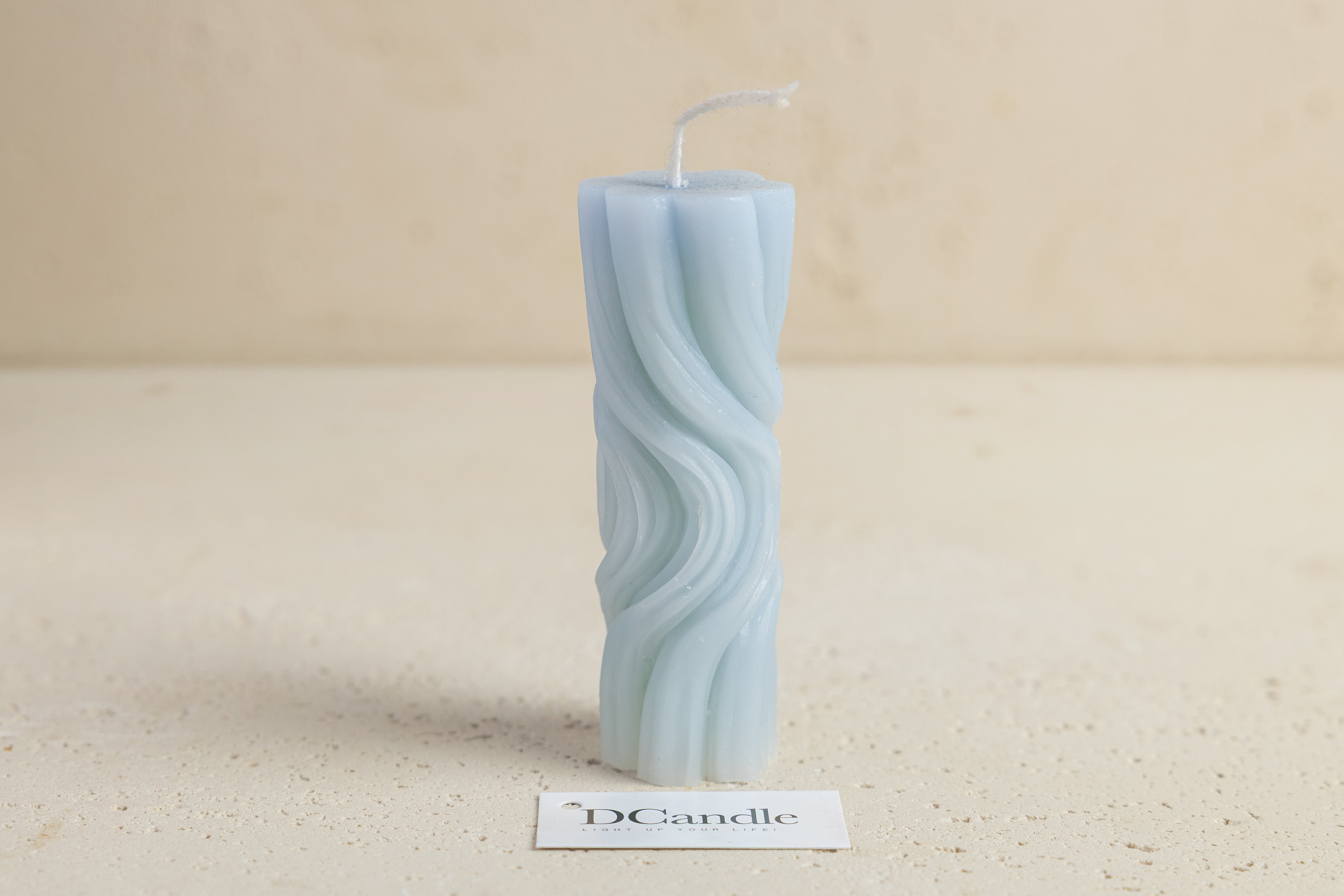 Swirly Small Handmade Candle