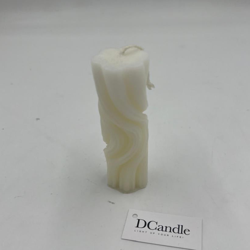 Swirly Small Handmade Candle