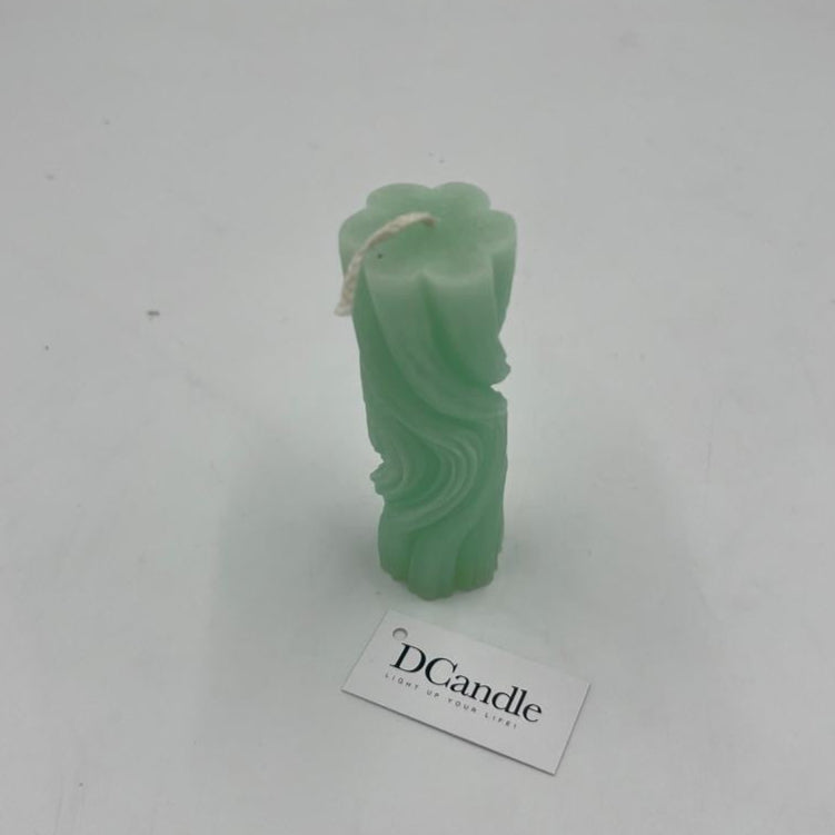 Swirly Small Handmade Candle