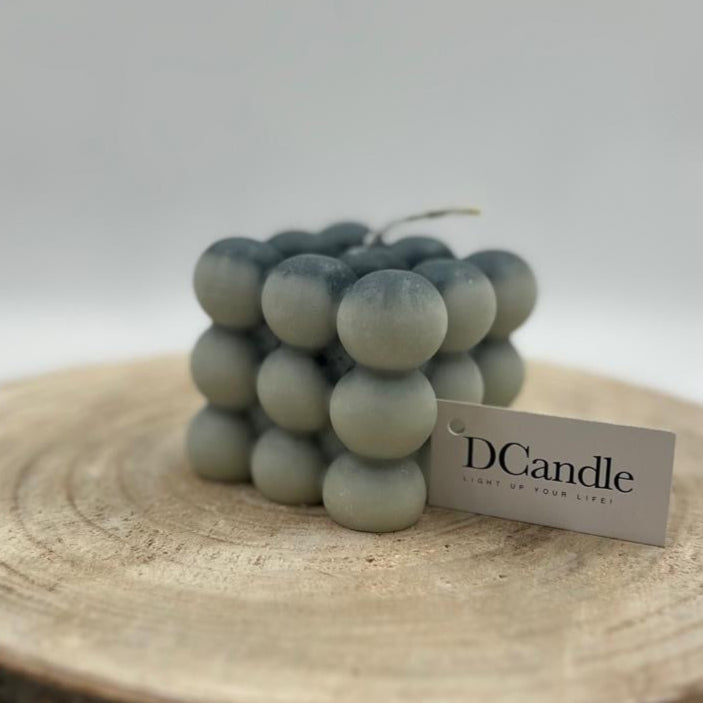 Bubbles Medium cube Handmade Candle