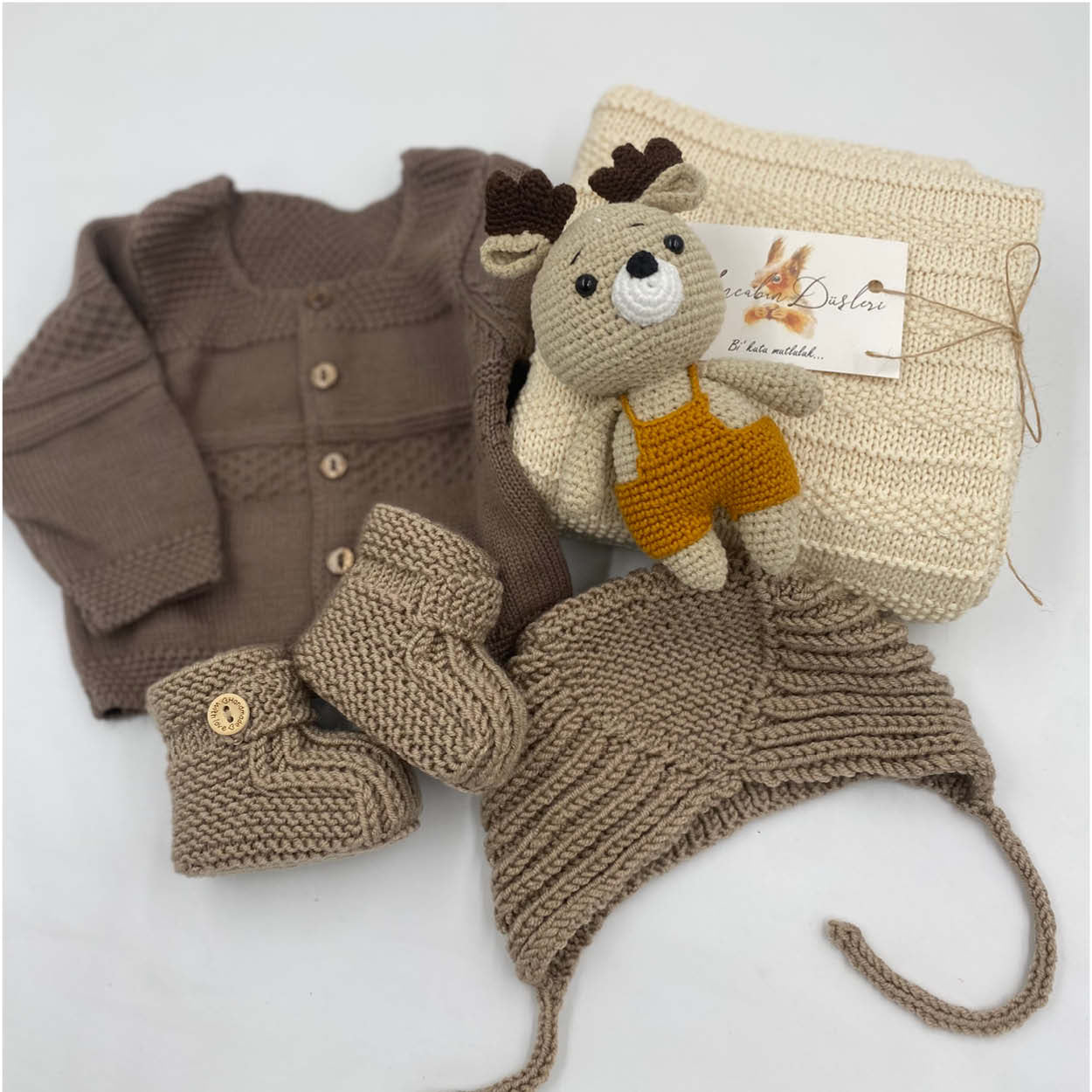 You're Loved Baby! – Luxurious Wool Newborn Gift Set