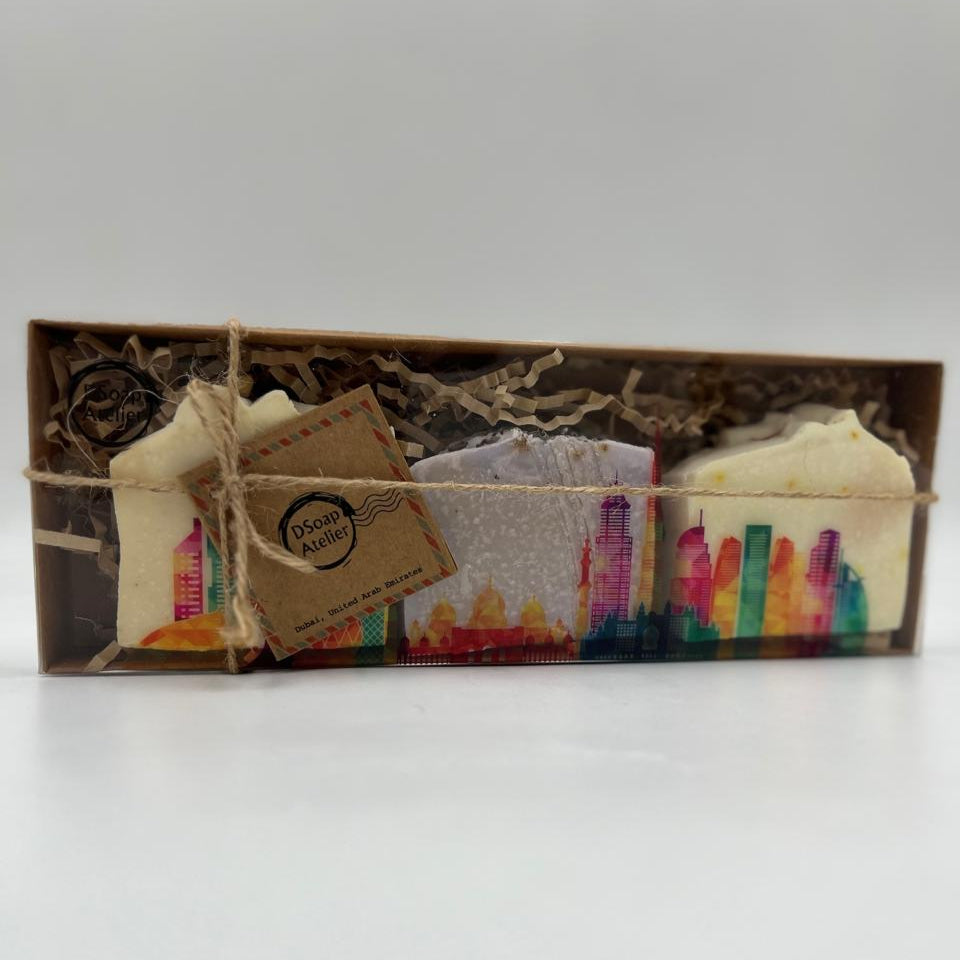 Handmade Natural Soap Gift Box – from UAE with Love