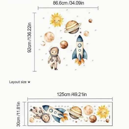 Space Adventure Wall Decor - Astronaut