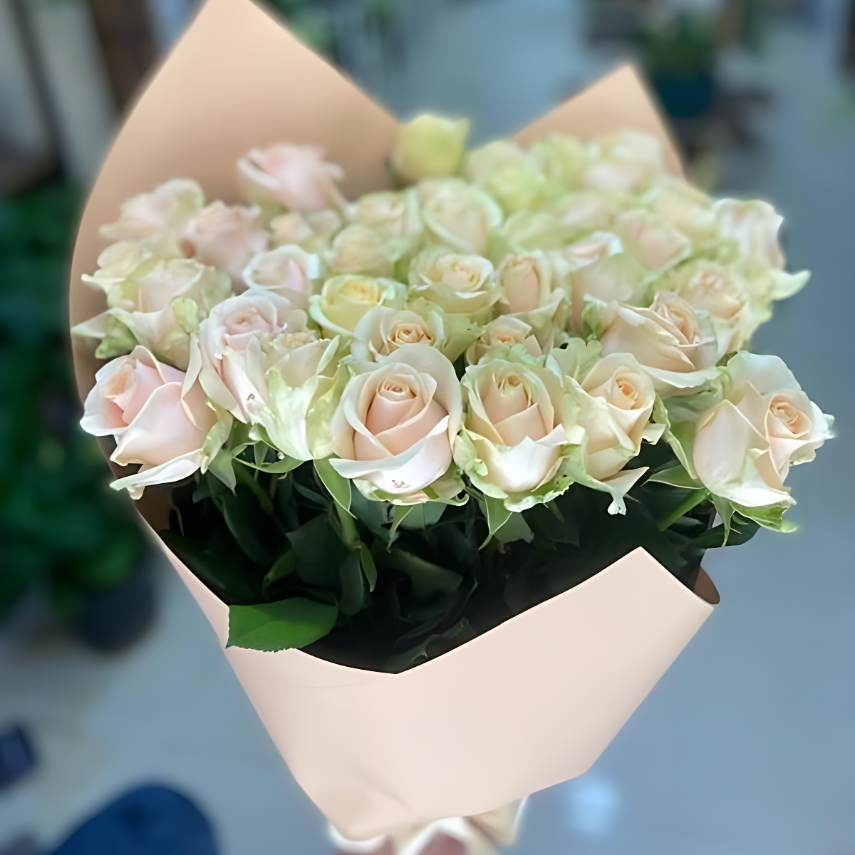 Pink Roses Bouquet - From UAE to Amman - Jordan - With Love