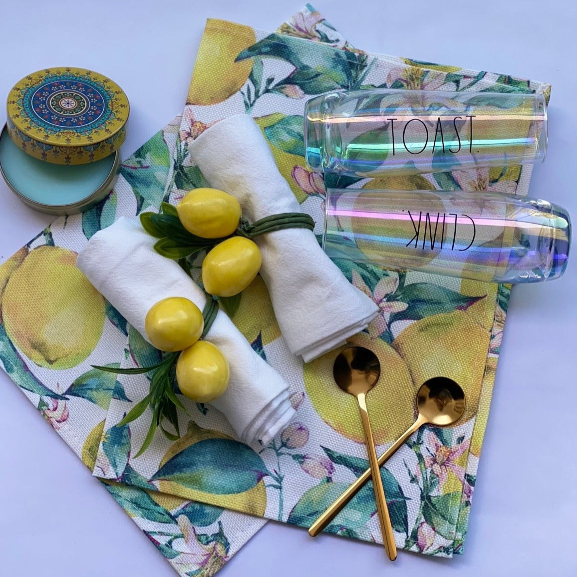 Lemon Love Dining Gift Set for Two