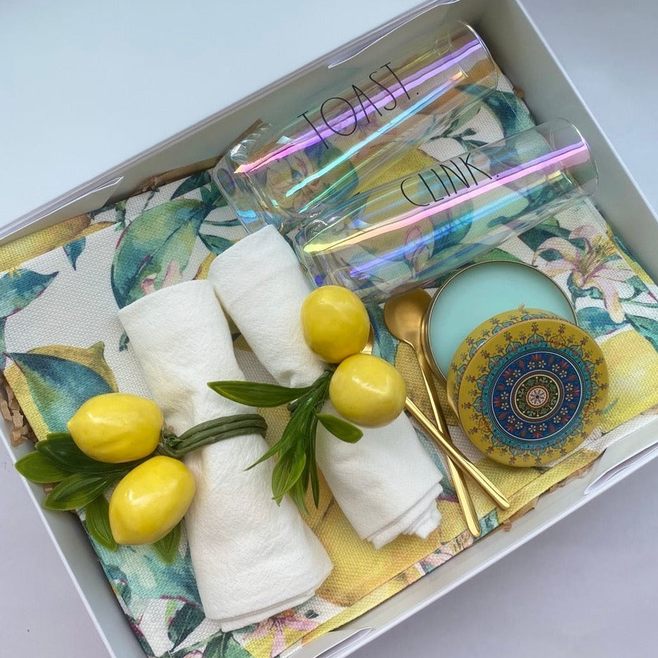 Lemon Love Dining Gift Set for Two