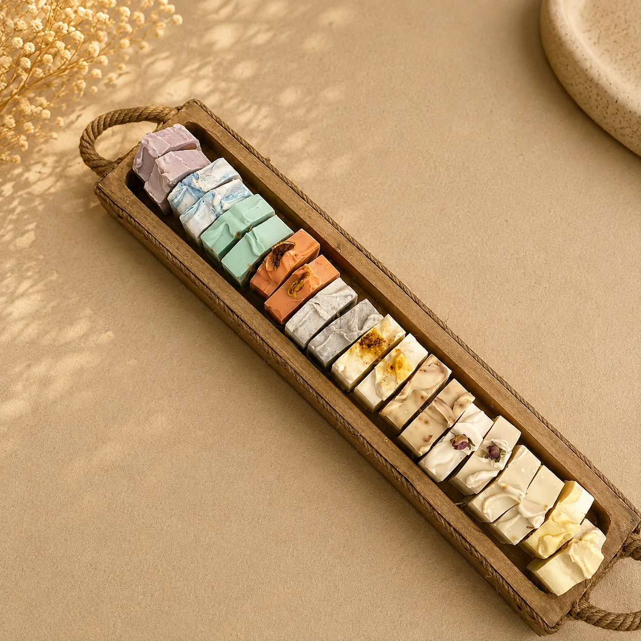 The Soap Haven- Handmade Natural Soap Gift Set – 20-Piece Collection