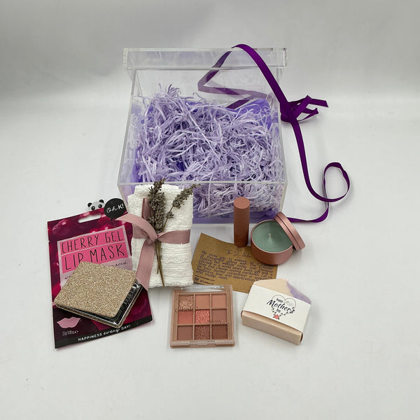 Elegant Self‑Care Plexi Gift Box — Mom my beautiful Queen