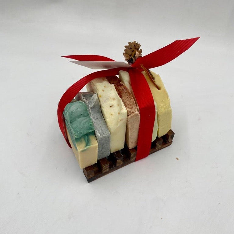 Elevate your skincare routine with our Natural Handmade Soap Sampler Box – a premium collection of handcrafted soaps made with pure, natural ingredients. Each bar is designed to gently cleanse, hydrate, and nourish your skin while delivering a unique aromatic experience.

What’s Inside:

A curated selection of our best-selling natural handmade soaps