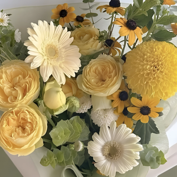 Spring Bouquet - Yellow Love - From UAE to Amman