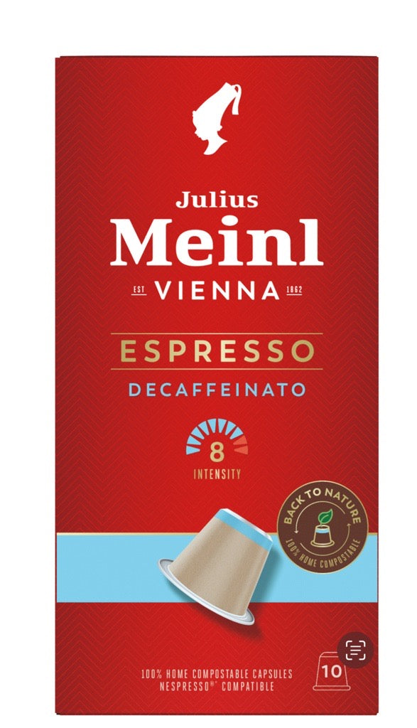 Coffee Capsules Machine: Barista quality coffee Julius Meinl (FREE - 3 types of espresso capsules packs)