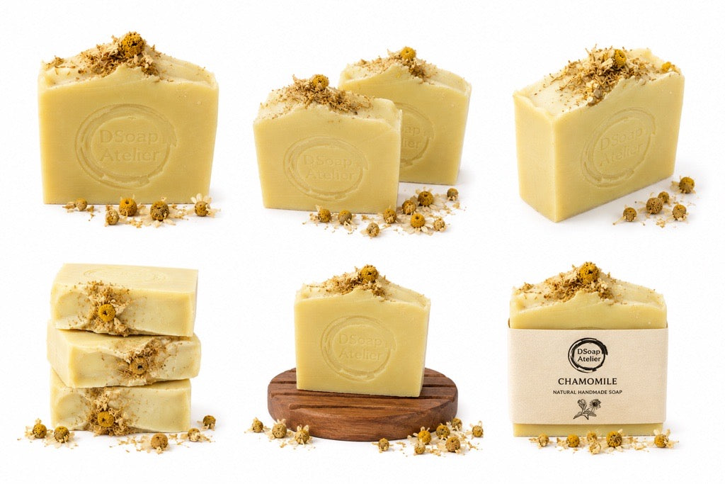 Chamomile Natural Handmade Soap - beautiful calming cleansing experience