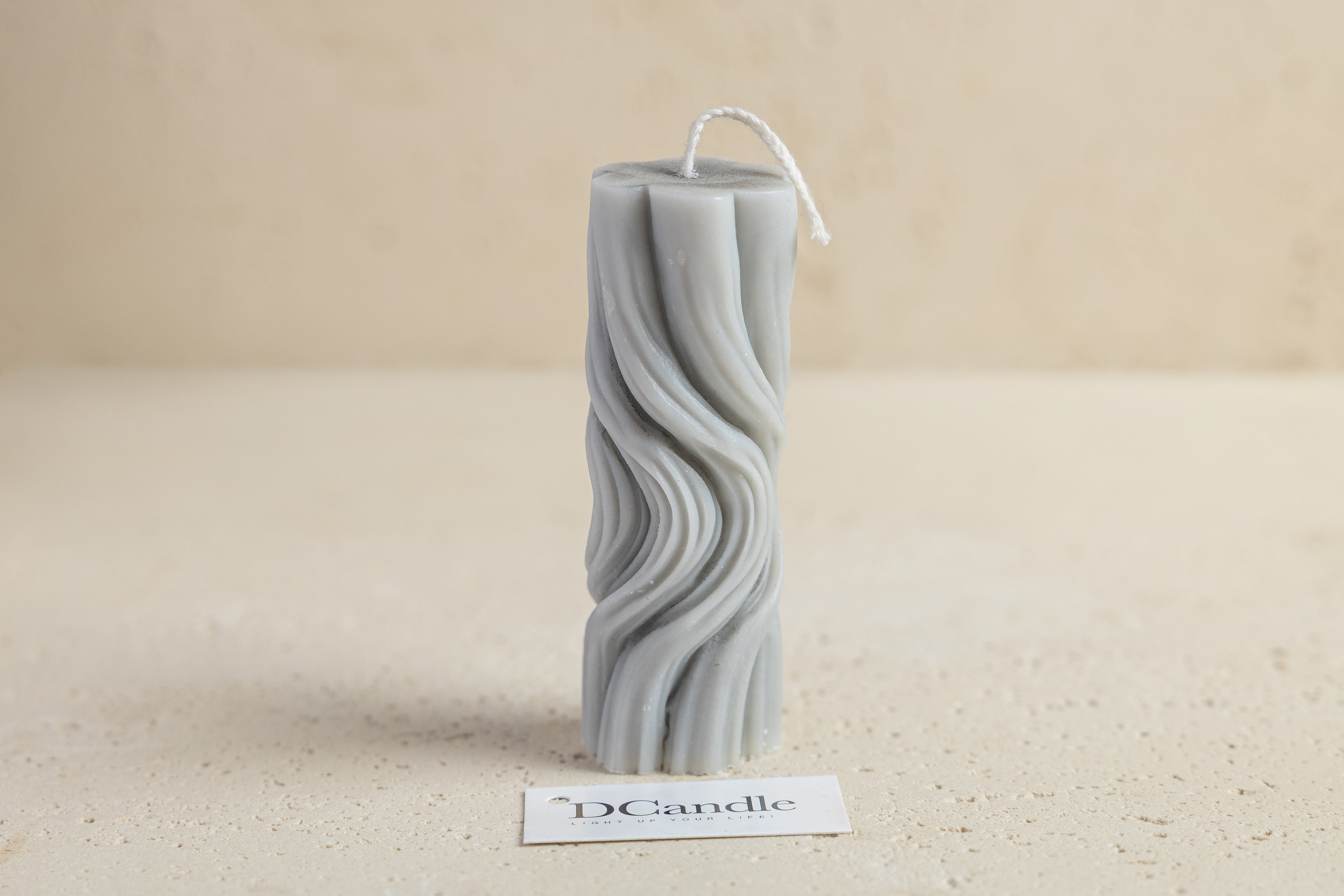 Swirly Small Handmade Candle