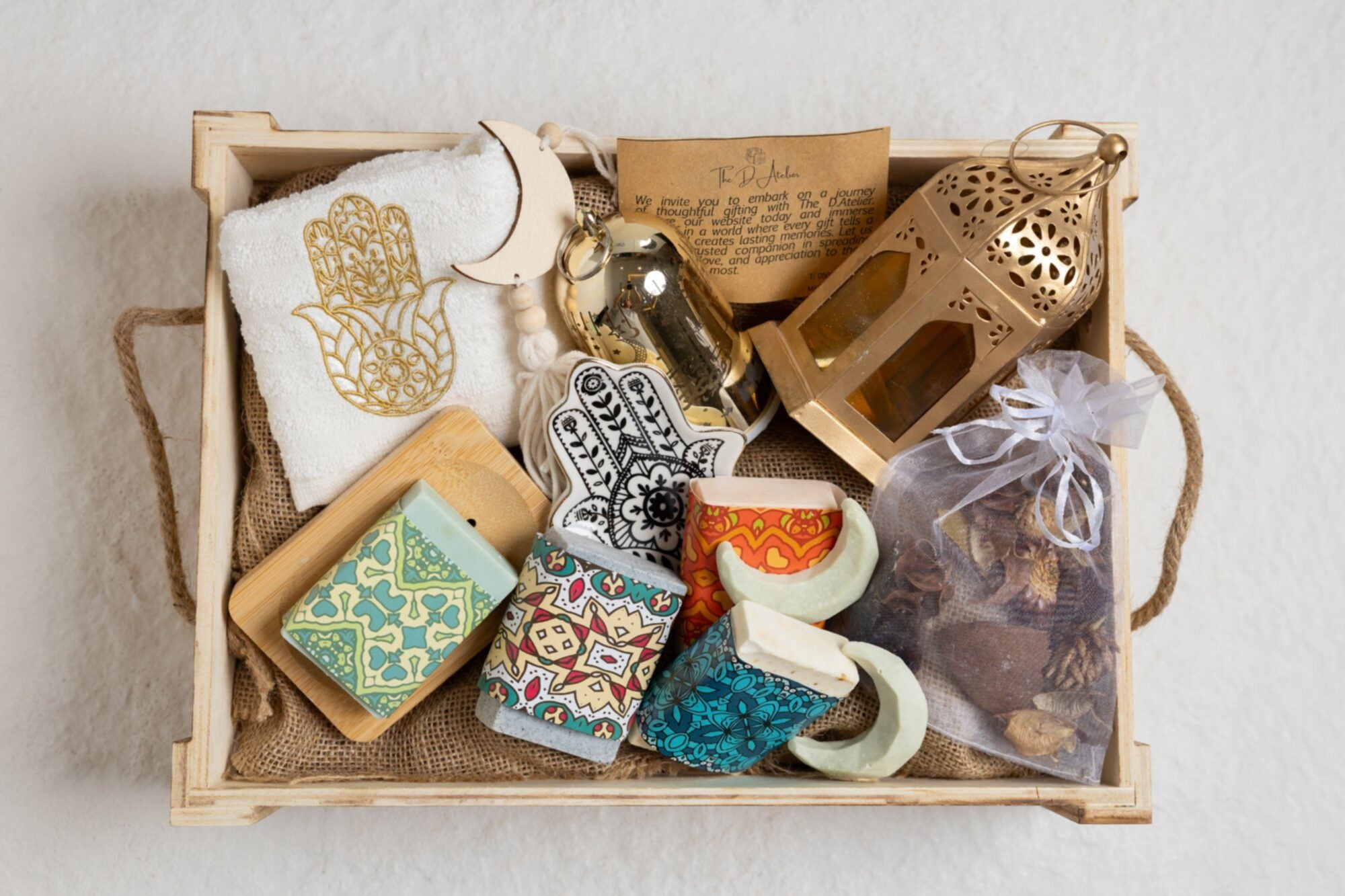 The Lantern Hamper - Selection of Handmade soaps and accessories