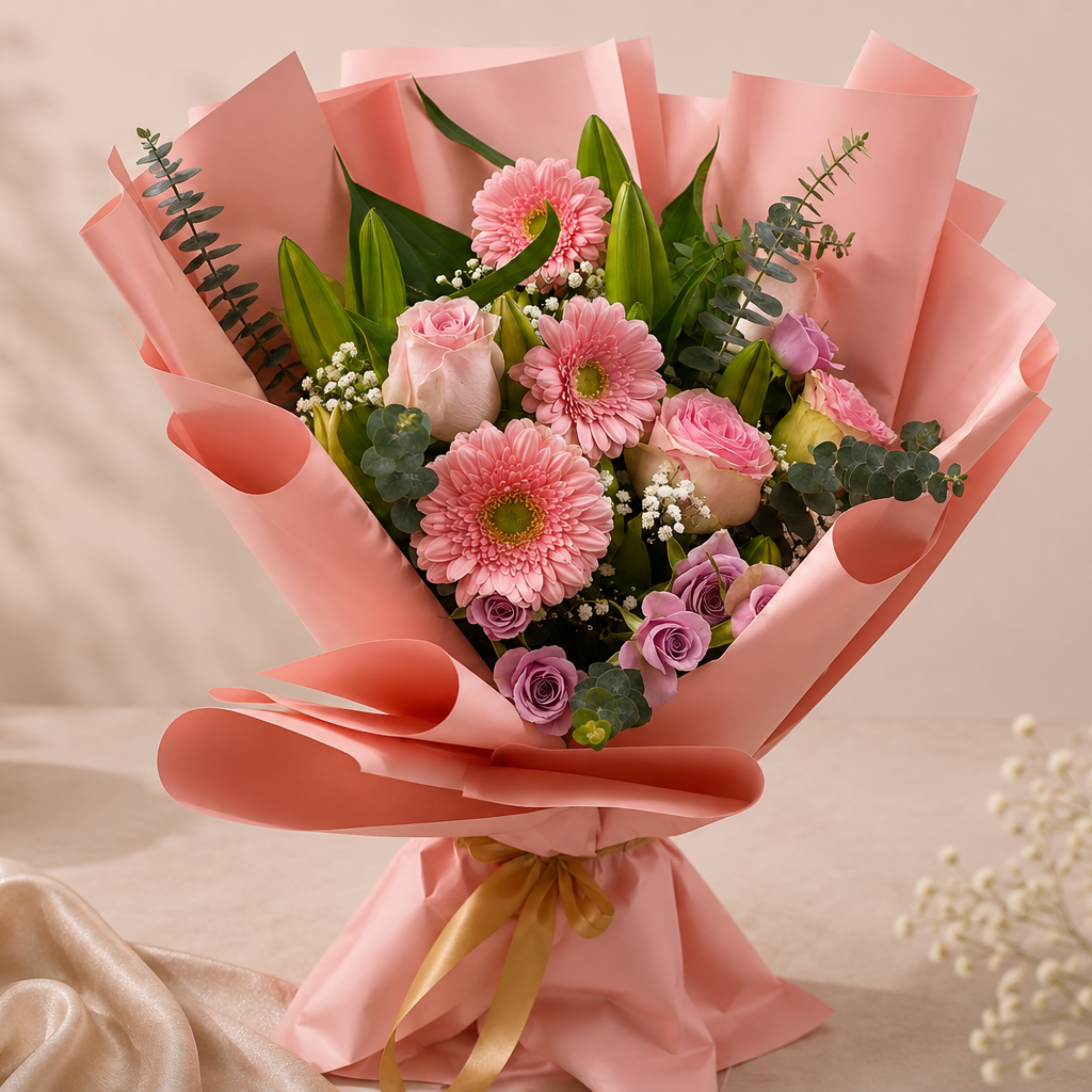 Pink Gerberas for Mom – A Beautiful Bouquet of Love