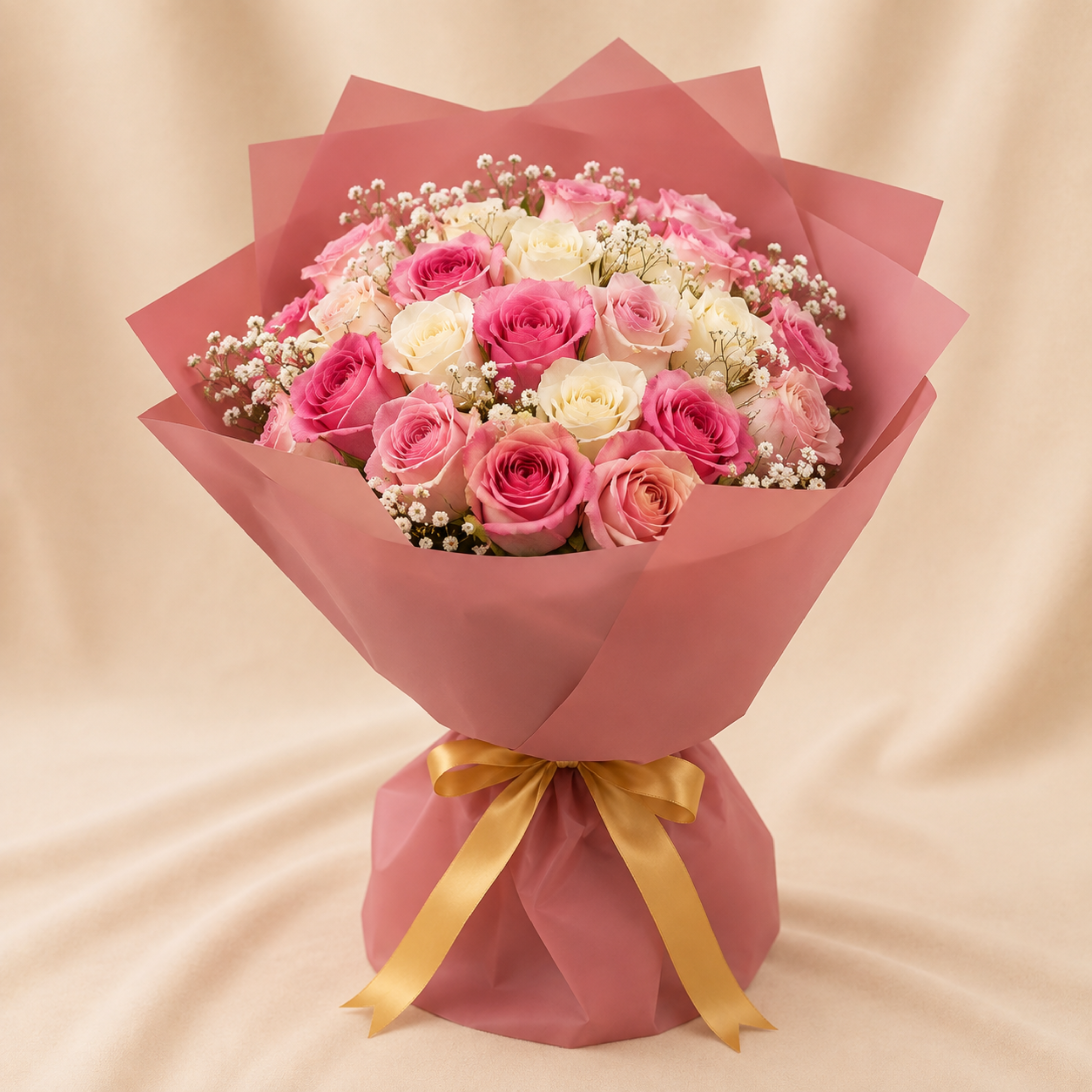 Stunning Pink Birthday Bouquet – A Gift of Love & Elegance