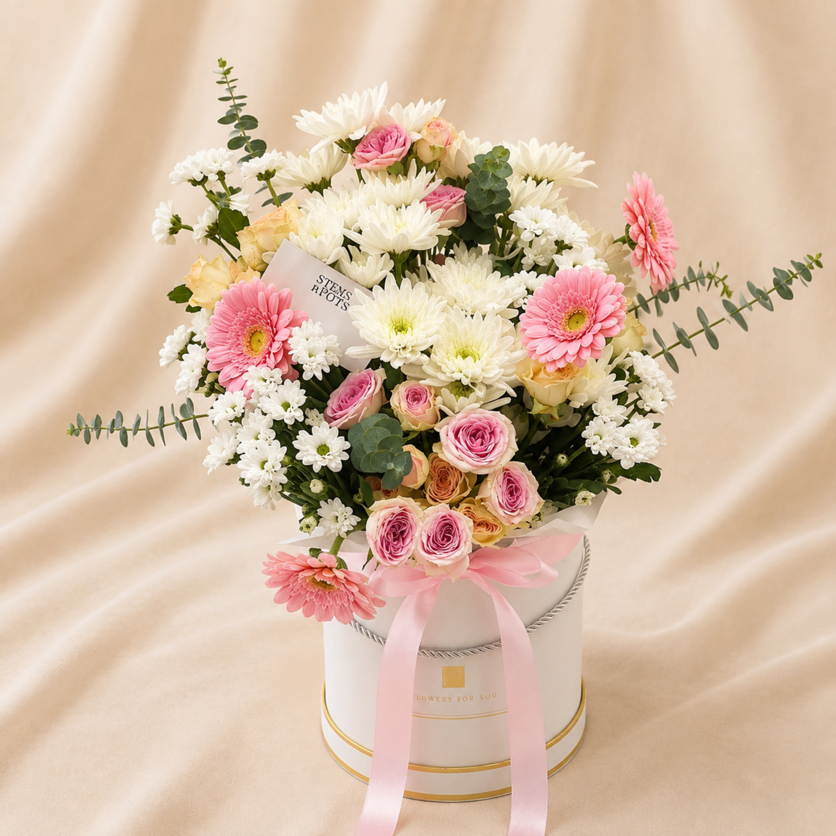 Pink & White Bouquet – Thoughtful Get Well Soon Gift