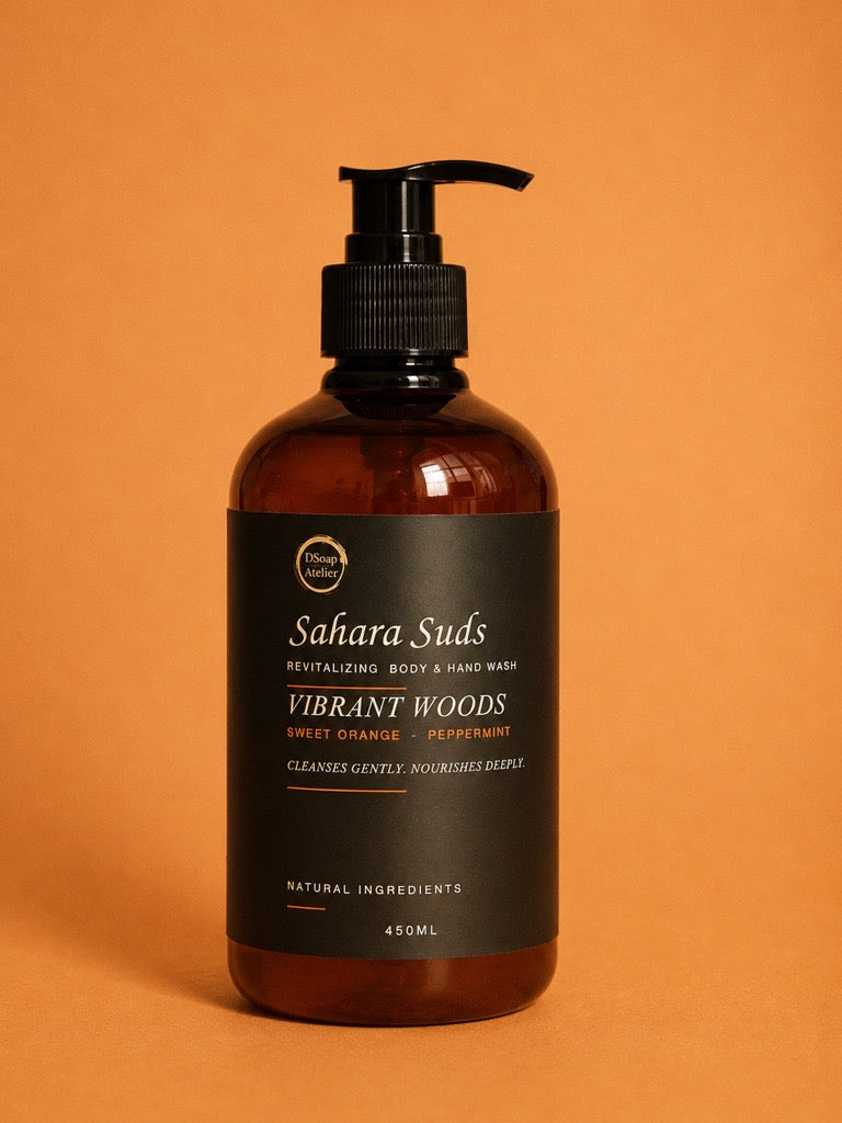Sahara Suds — Vibrant Woods Natural Body & Hand Wash (450 ML) — Sweet Orange & Peppermint
