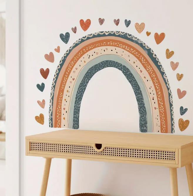 Cartoon Rainbow Love Stickers
