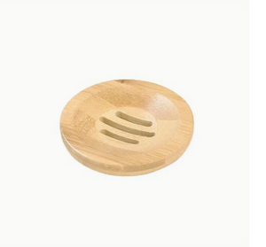 Round Bamboo Soap Dish